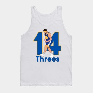 Klay Thompson 14 Three's Celebration - Golden State Warriors Tank Top